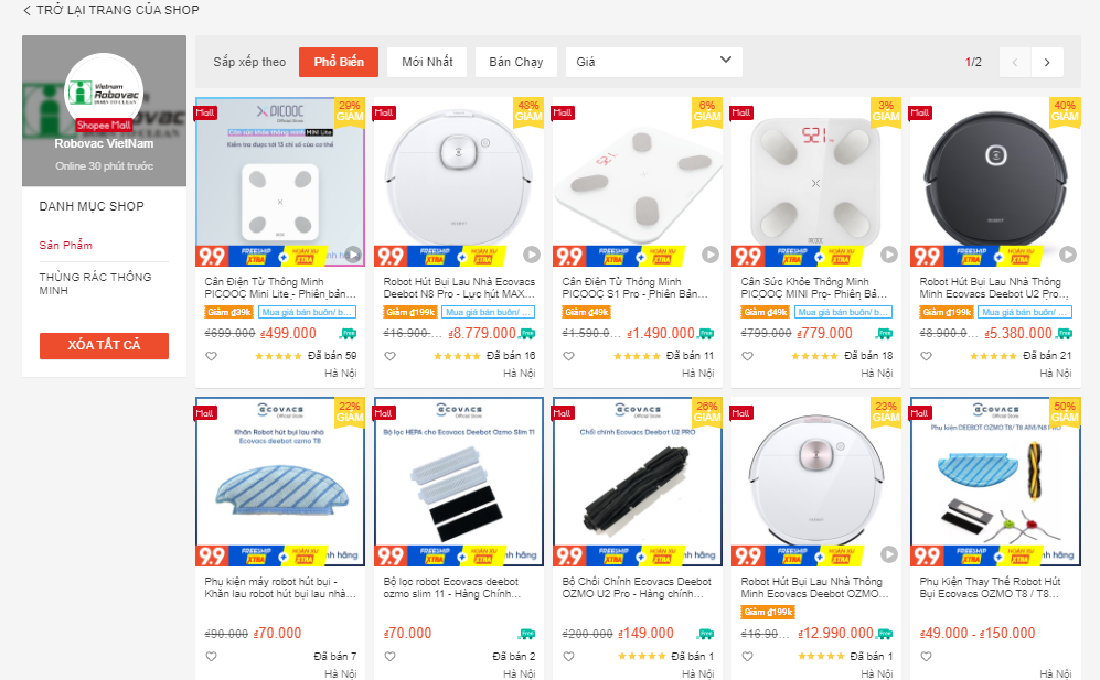 cửa hàng bán đồ gia dụng tại hà nội