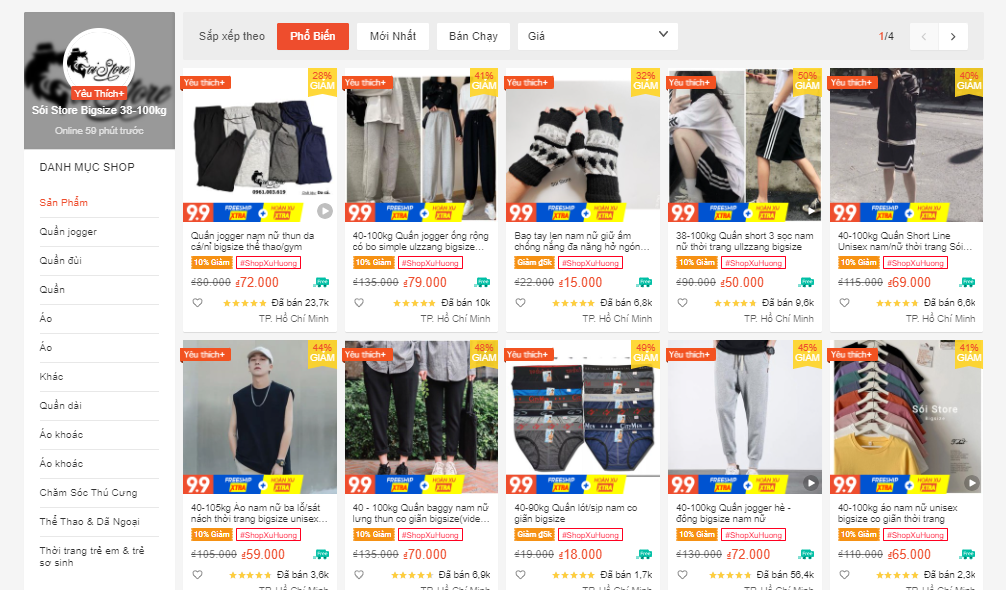 shop đồ nam đẹp trên shopee