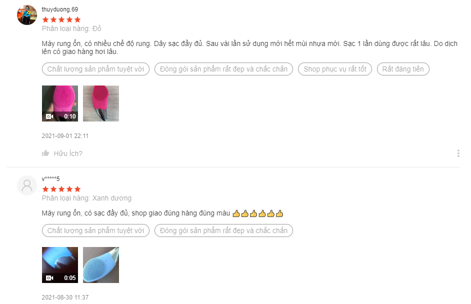 review máy rửa mặt sonic facial brush