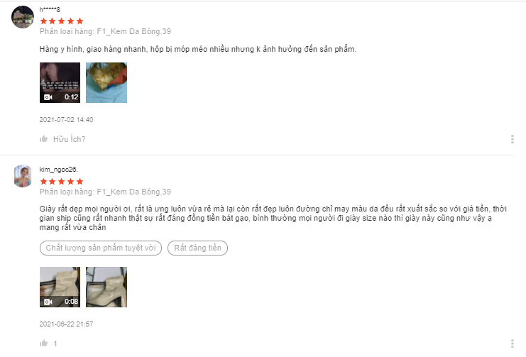 các shop bán boot đẹp trên shopee