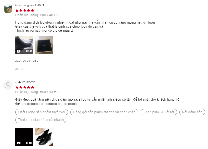 các shop bán boot đẹp trên shopee