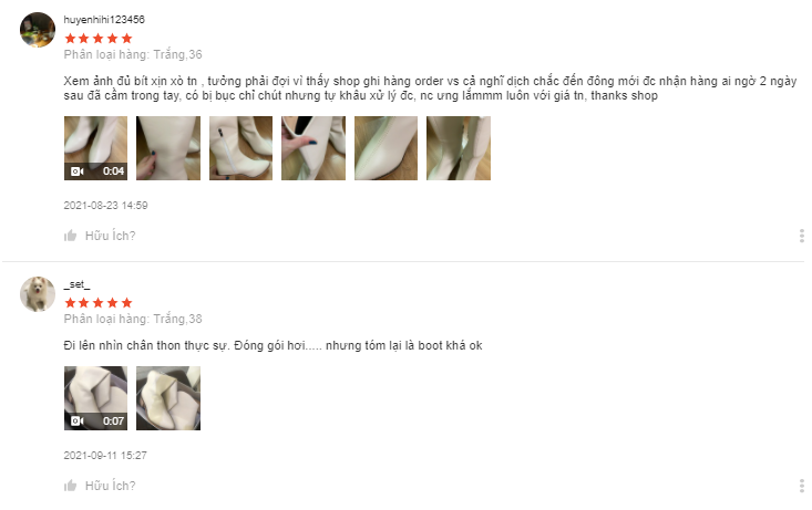 shop bán boot nữ đẹp trên shopee