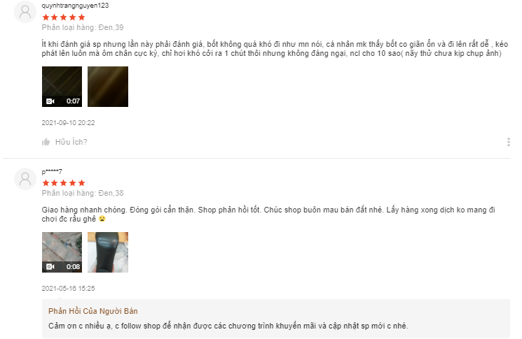 các shop bán boot đẹp trên shopee