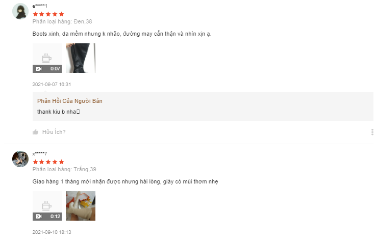 shop bán boot nữ đẹp trên shopee