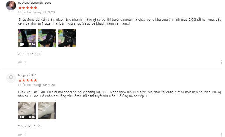 shop bán boot nữ đẹp trên shopee