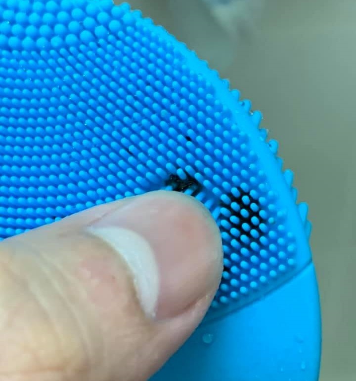 máy rửa mặt bị mốc