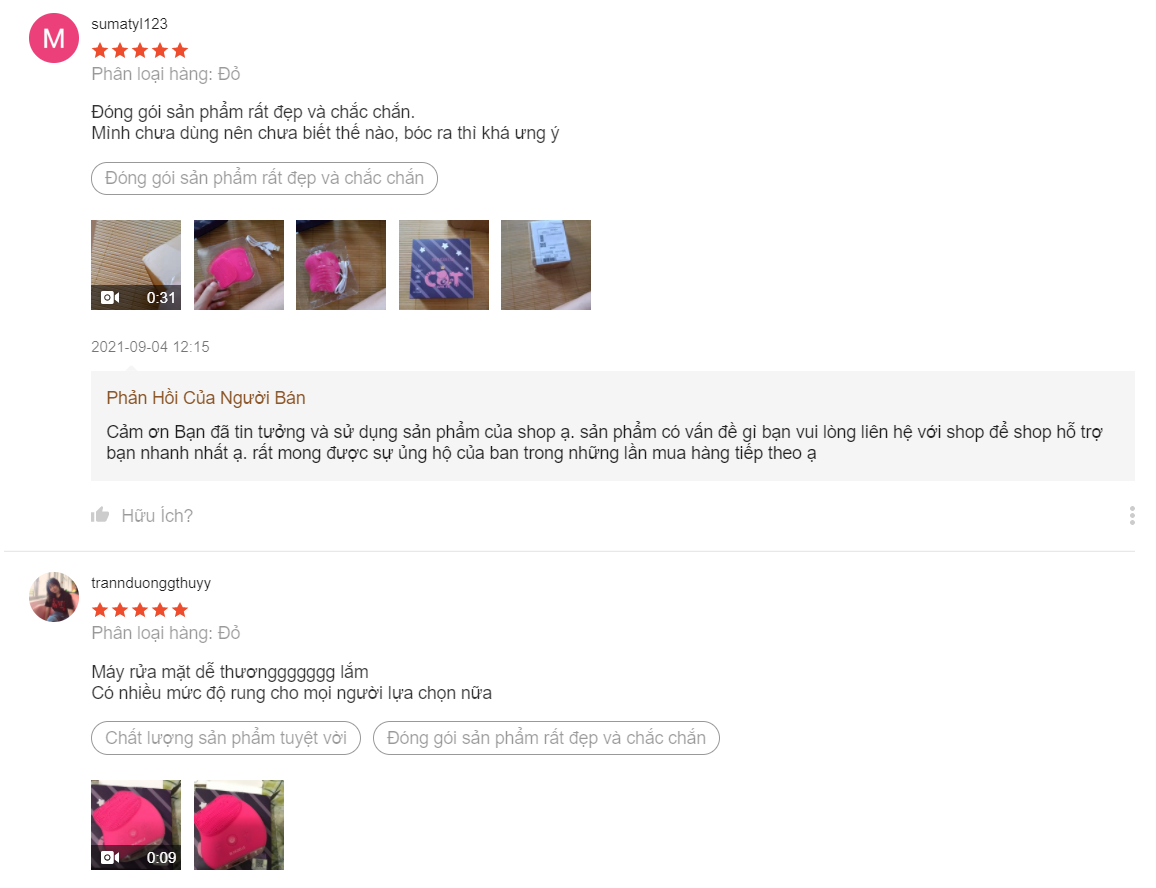 review máy rửa mặt blingbelle