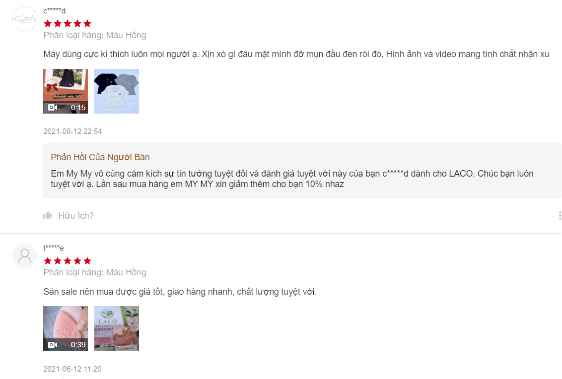 máy rửa mặt laco lừa đảo