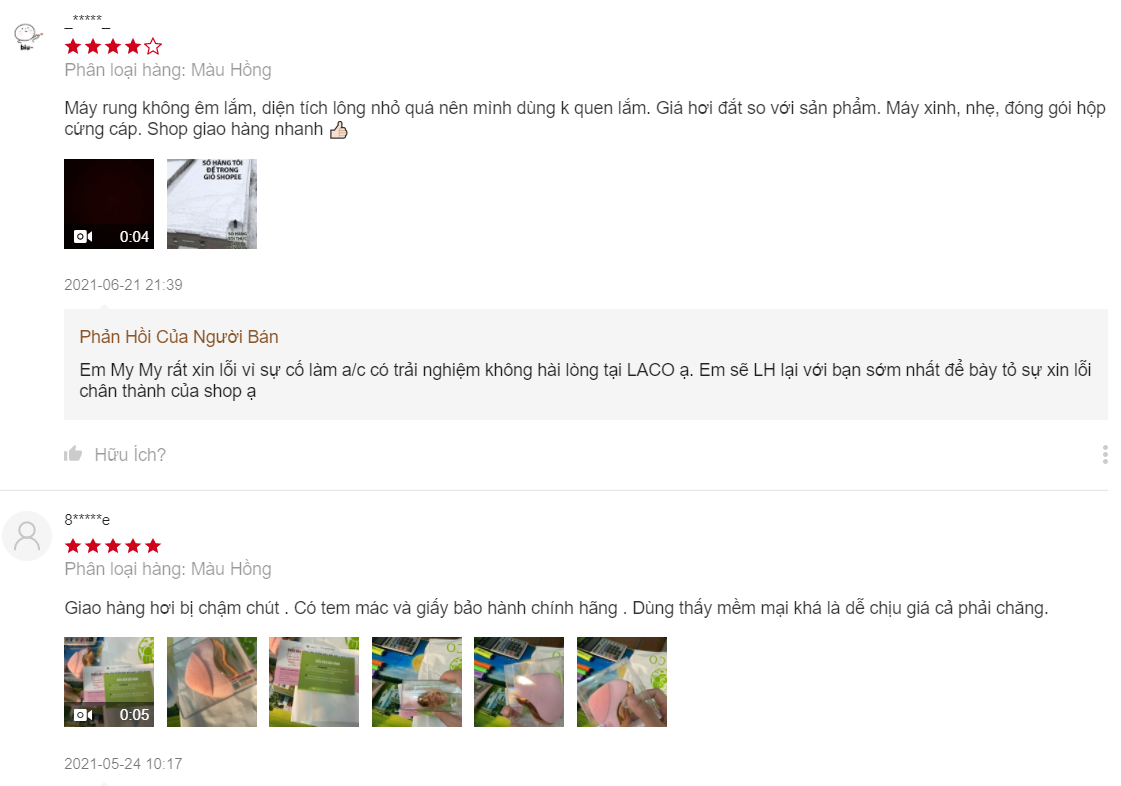 máy rửa mặt laco lừa đảo