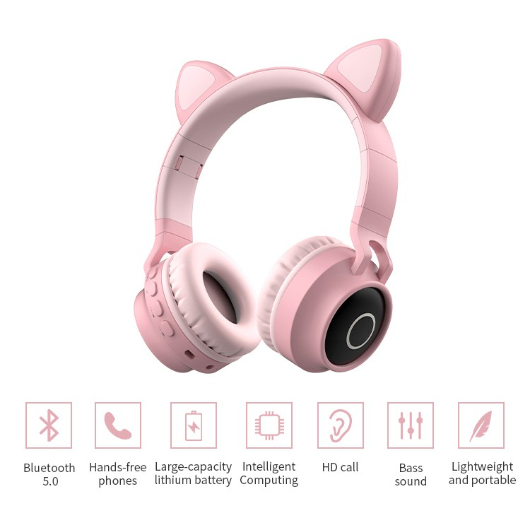 tai nghe mèo bluetooth Pulierde