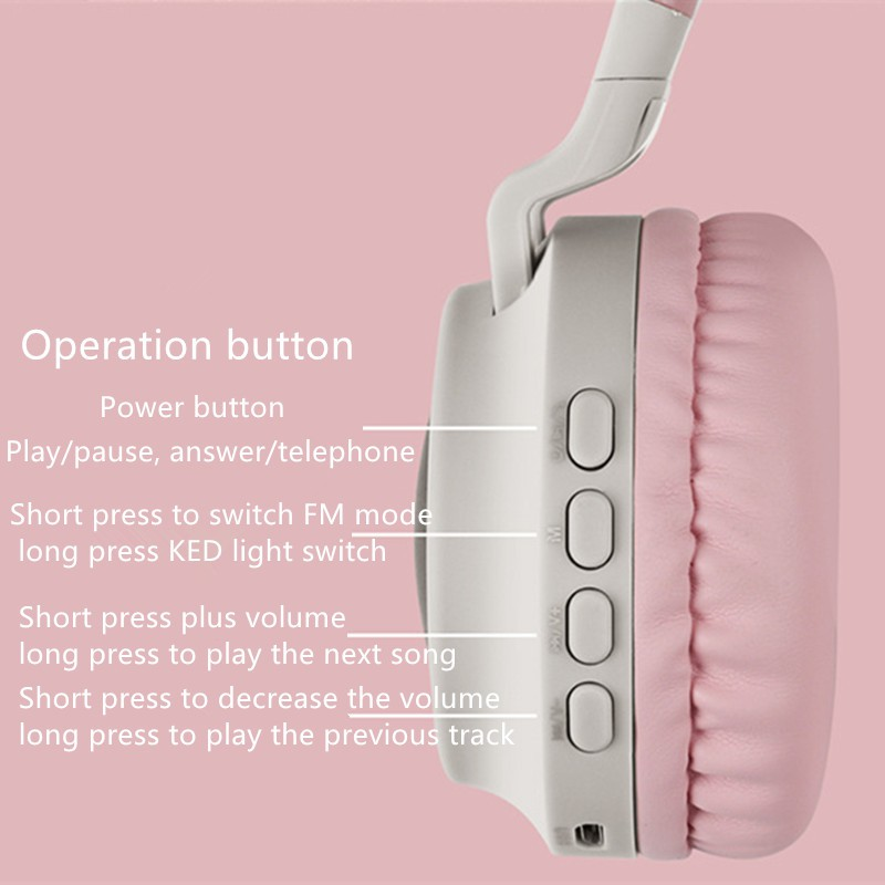 tai nghe mèo bluetooth Pulierde