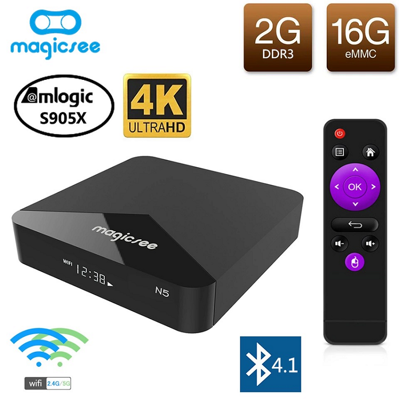đánh giá android tv box magicsee n5