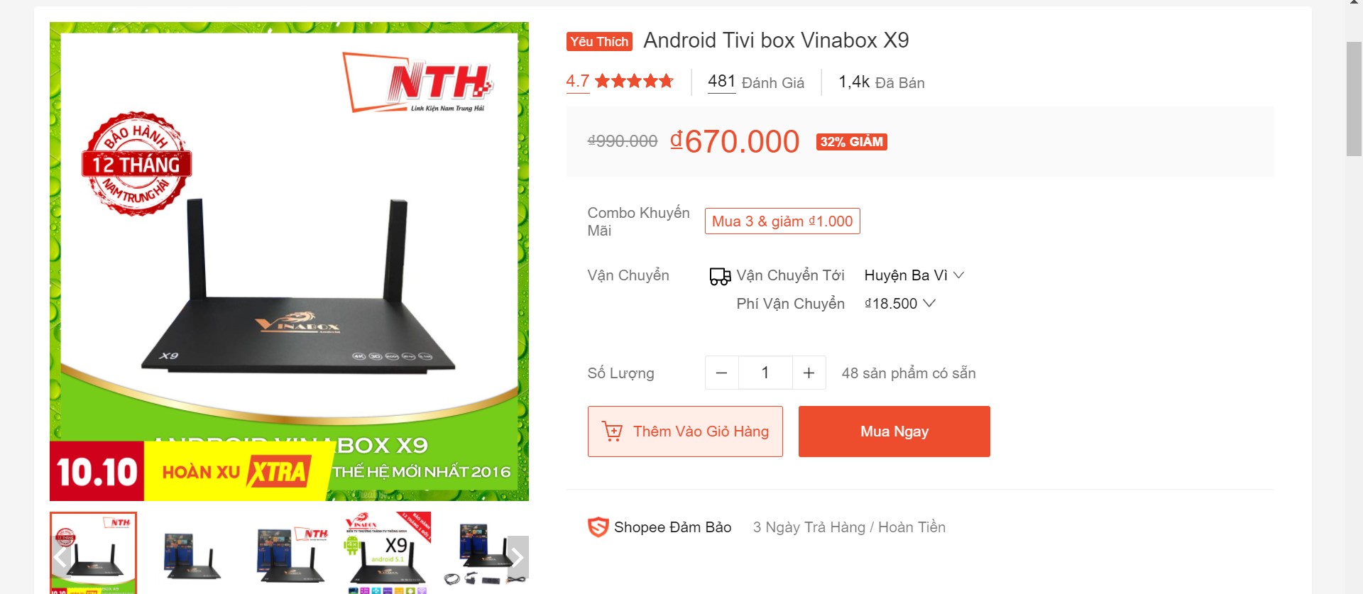 Android TV box MXQ PRO
