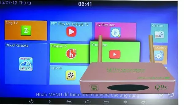 đánh giá android tv box q9s