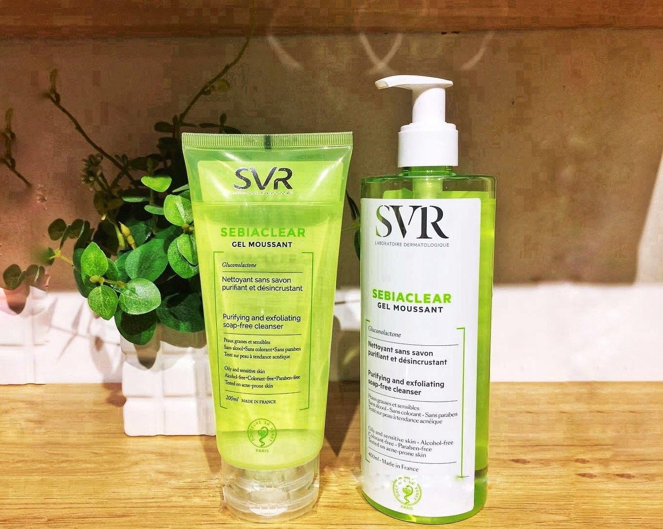 review sữa rửa mặt SVR