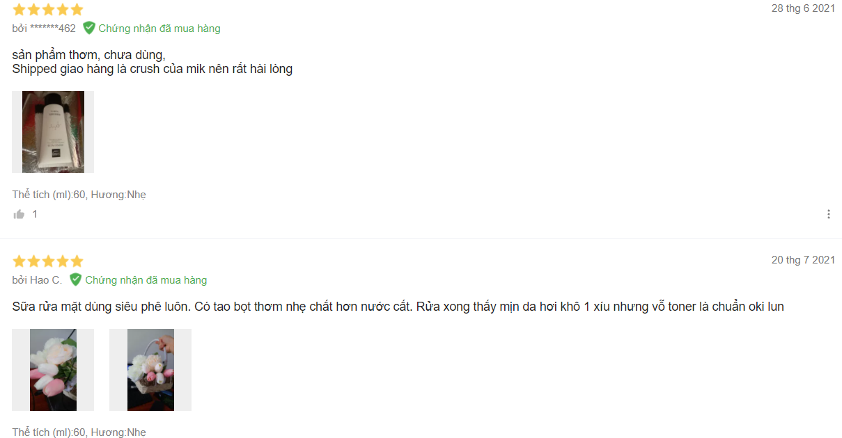 Sữa rửa mặt senana