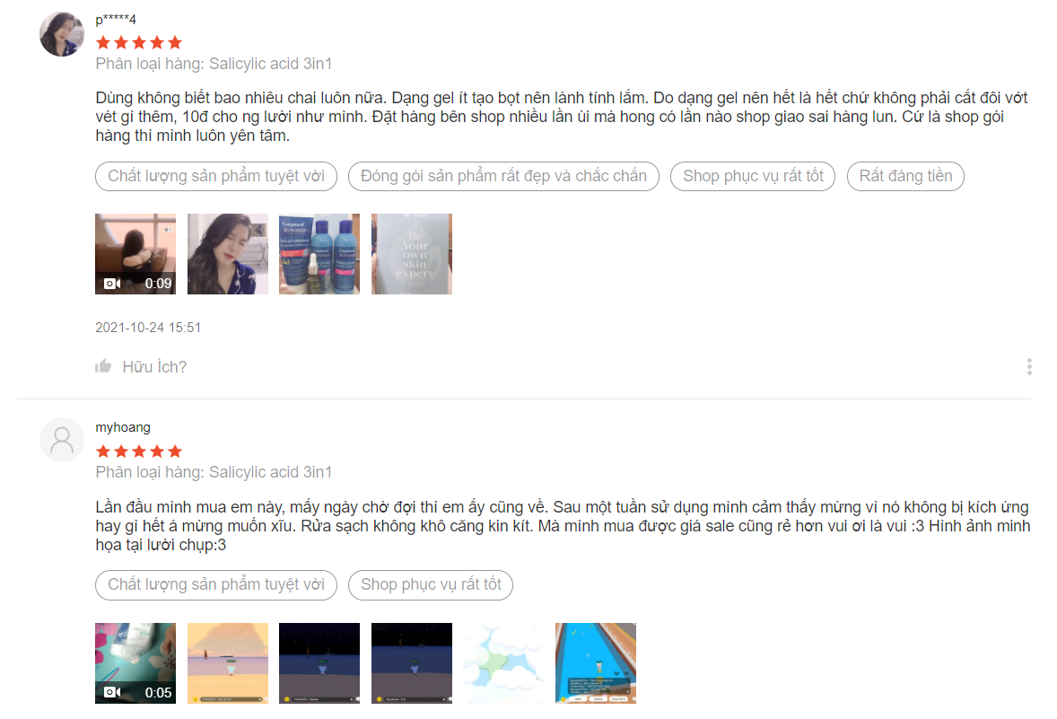 review sữa rửa mặt compliment