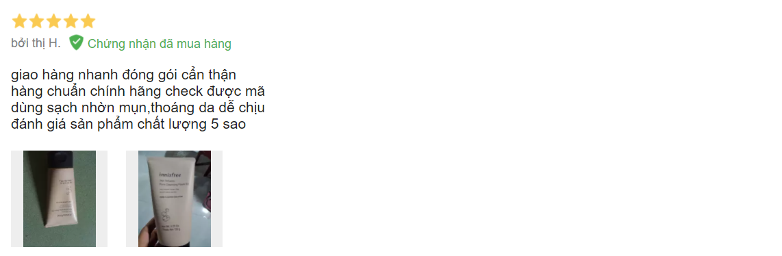 review sửa rữa mặt innisfree tro núi lửa