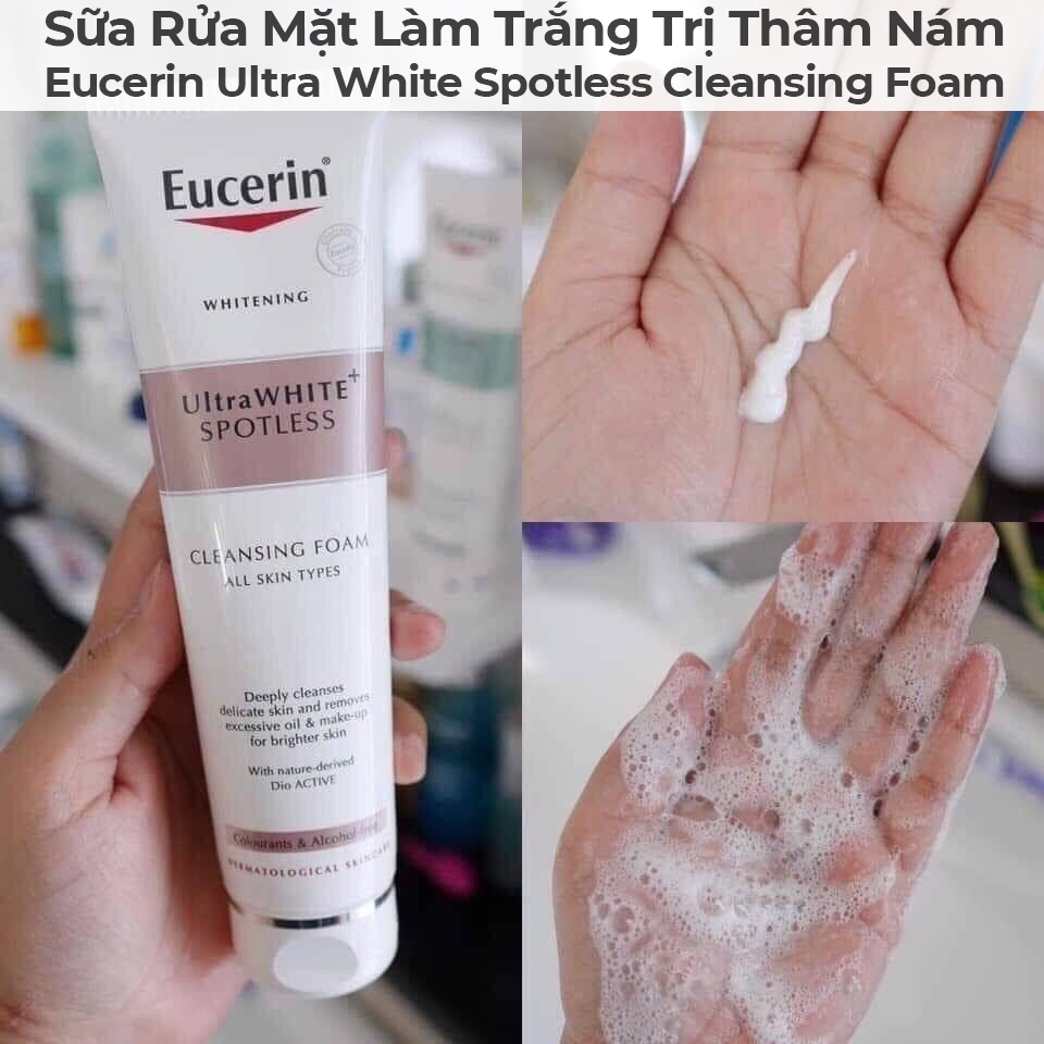 Sữa rửa mặt Eucerin Spotless Brightening Gentle Cleansing Foam