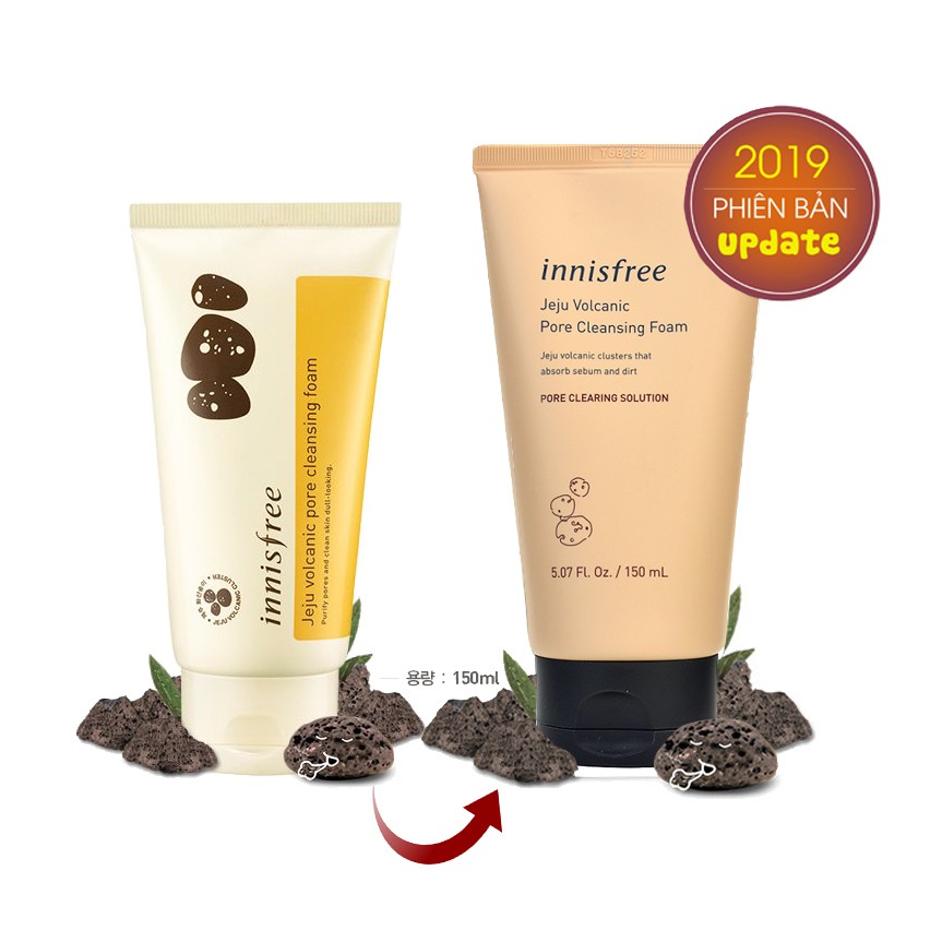 sữa rửa mặt innisfree tro núi lửa