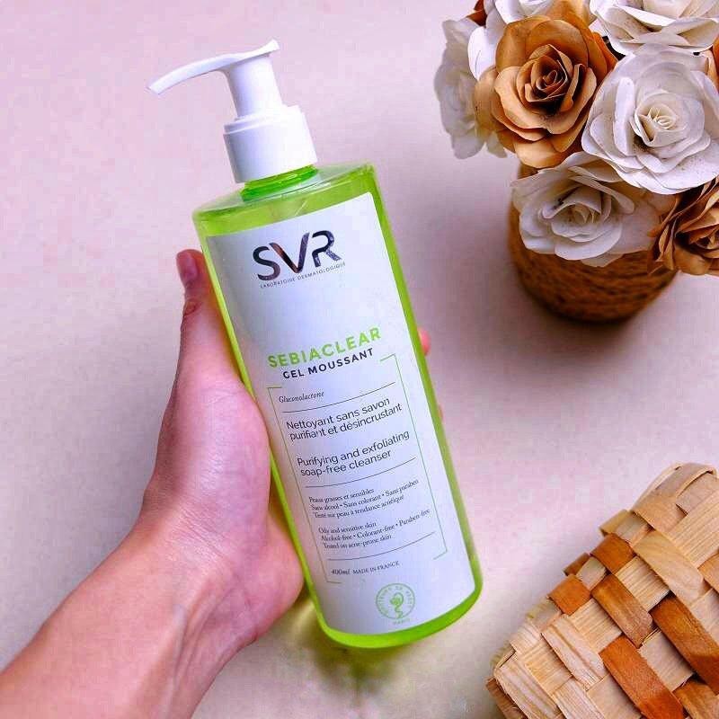 review sữa rửa mặt SVR