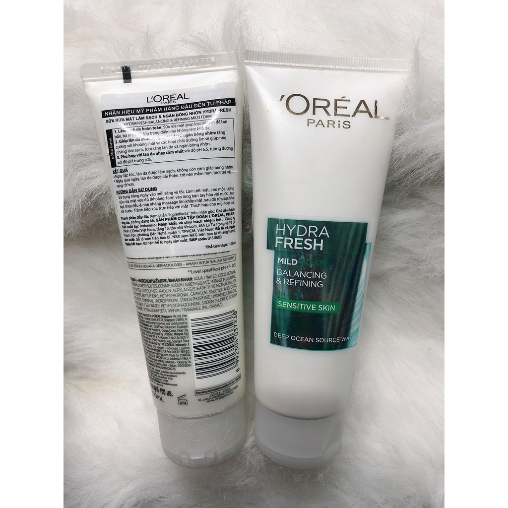 Sữa rửa mặt L’Oreal Hydra Fresh Mild Foam