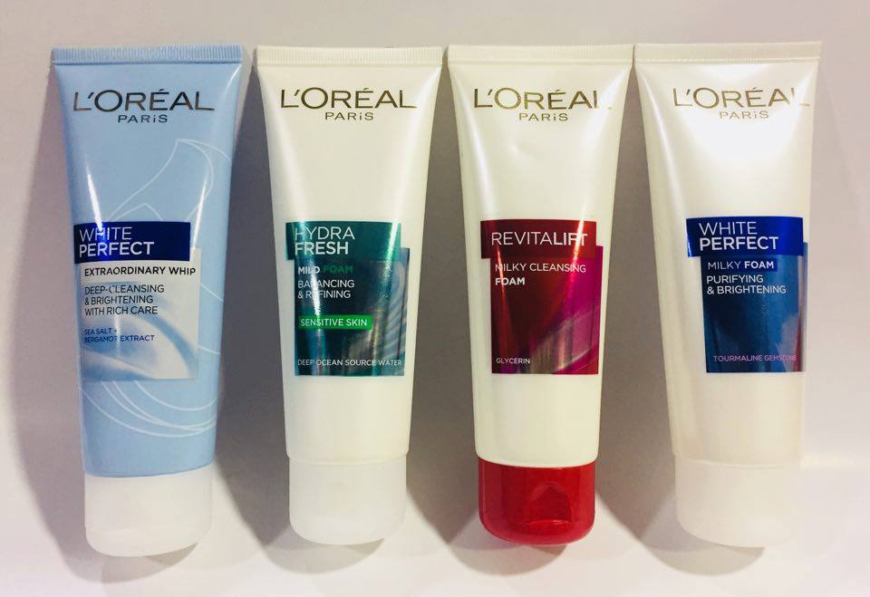 các dòng sữa rửa mặt Loreal