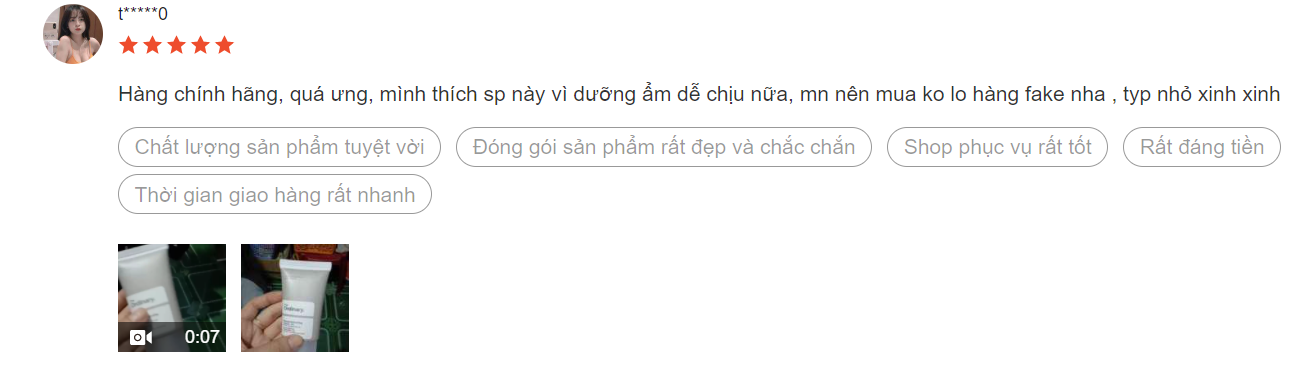 kem dưỡng ẩm The Ordinary