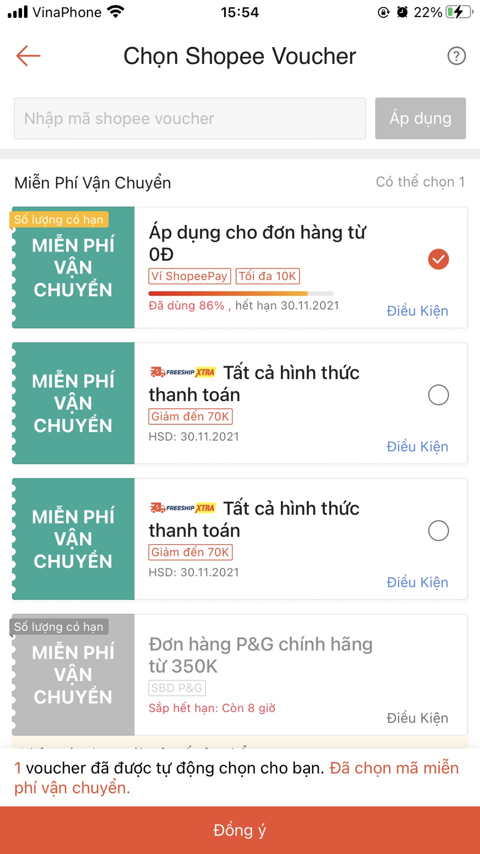 Một số mã miễn phí vận chuyển trên Shopee