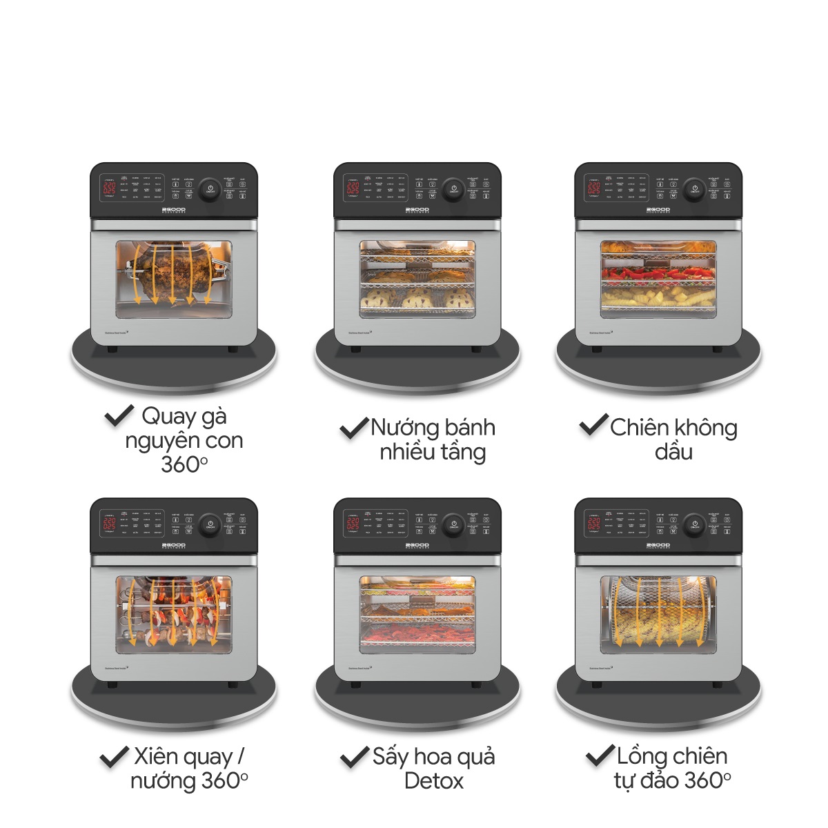 nồi chiên không dầu 2good s20