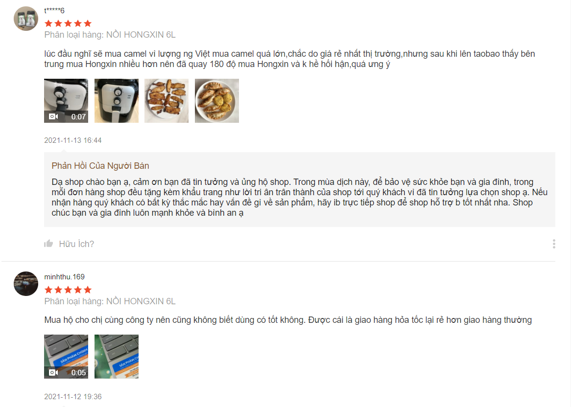 nồi chiên không dầu hongxin