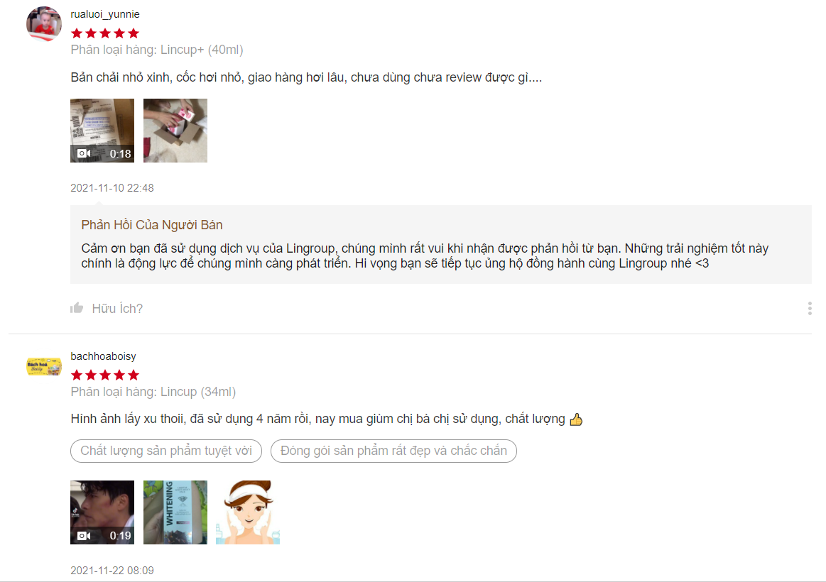 cốc nguyệt san lincup chính hãng