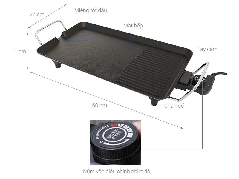 Bếp nướng điện không khói Kangaroo KG699