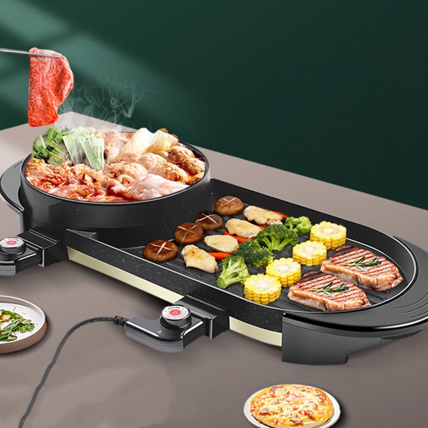 Bếp lẩu nướng 2 trong 1