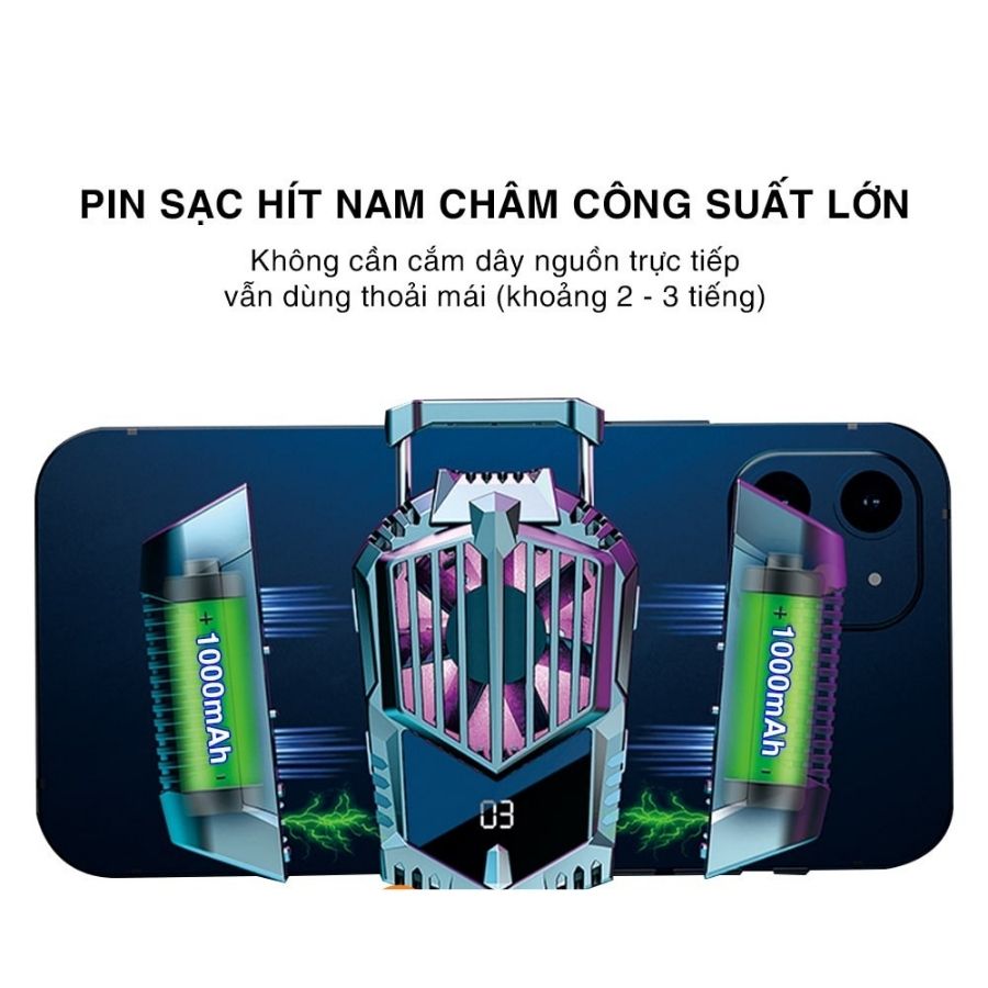 quạt tản nhiệt điện thoại sò lạnh X3A Pro
