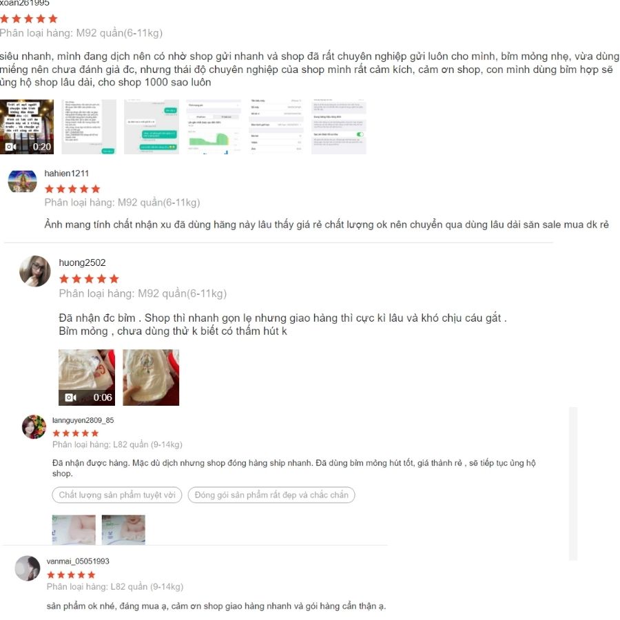 Review bỉm nội địa Trung Good Partner