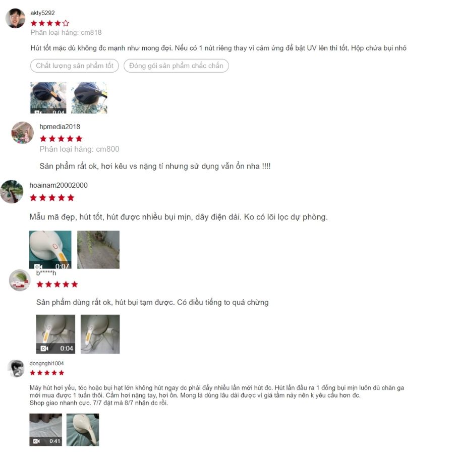 máy hút bụi cầm tay loại nào tốt