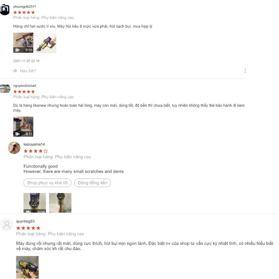 review máy hút bụi Dyson