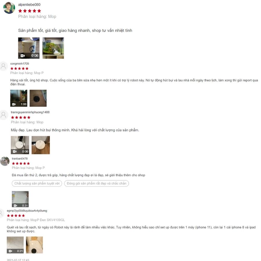 robot hút bụi lau nhà Xiaomi