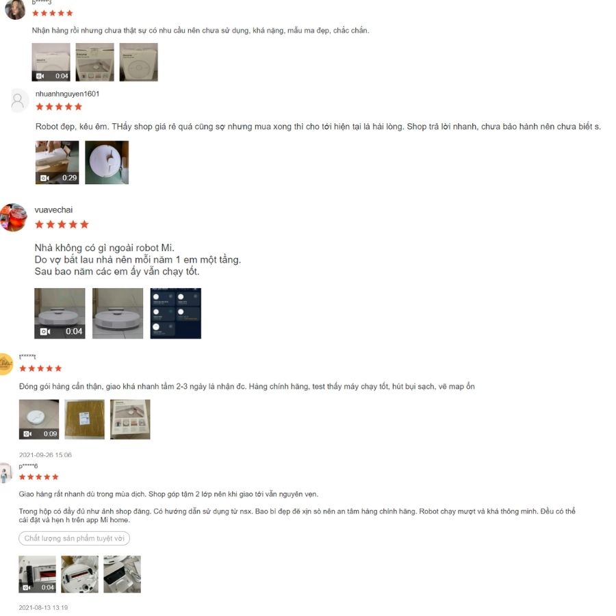 robot hút bụi lau nhà Xiaomi