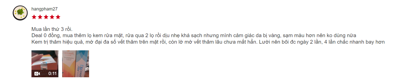 Gel ngăn ngừa mụn Decumar
