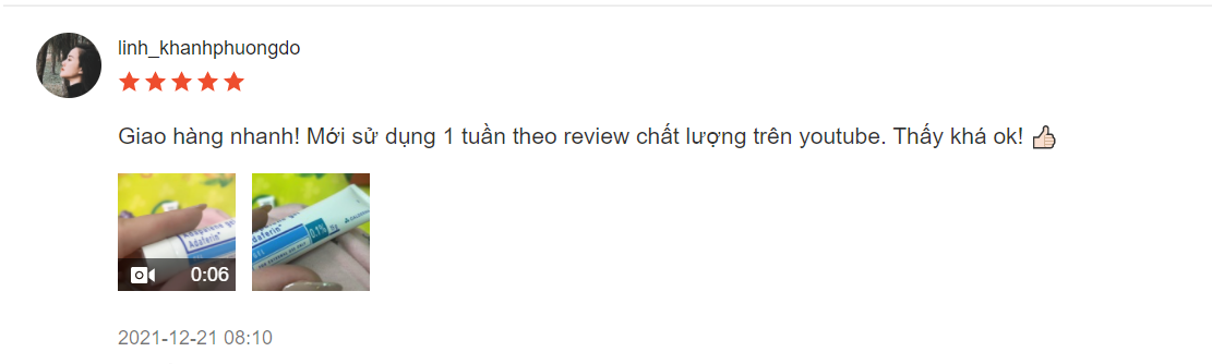   Kem trị mụn Differin Apadalene 0,1% Acne Treatment Gel