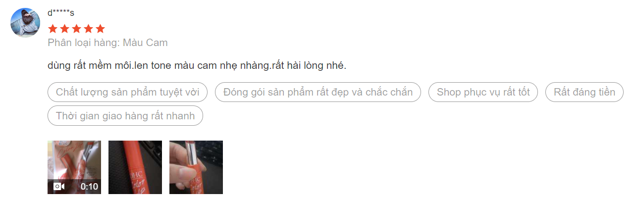 son dưỡng DHC có màu