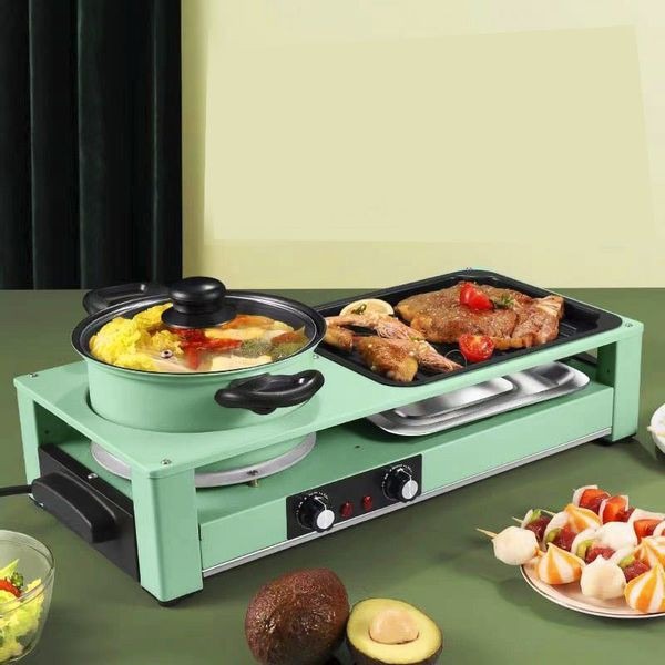 Bếp lẩu nướng không khói 2 trong 1 Nine Shield KB-518/DKS-503