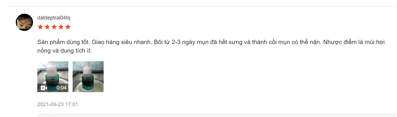 serum trị mụn Lumos