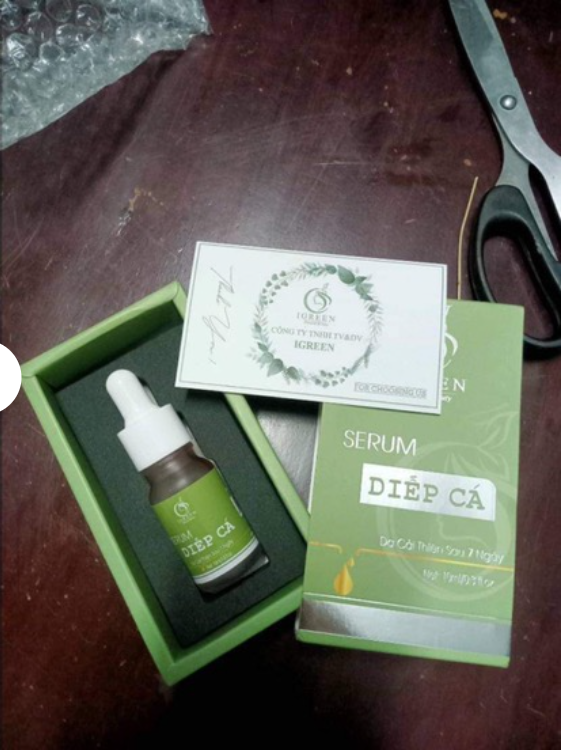 serum trị mụn diếp cá