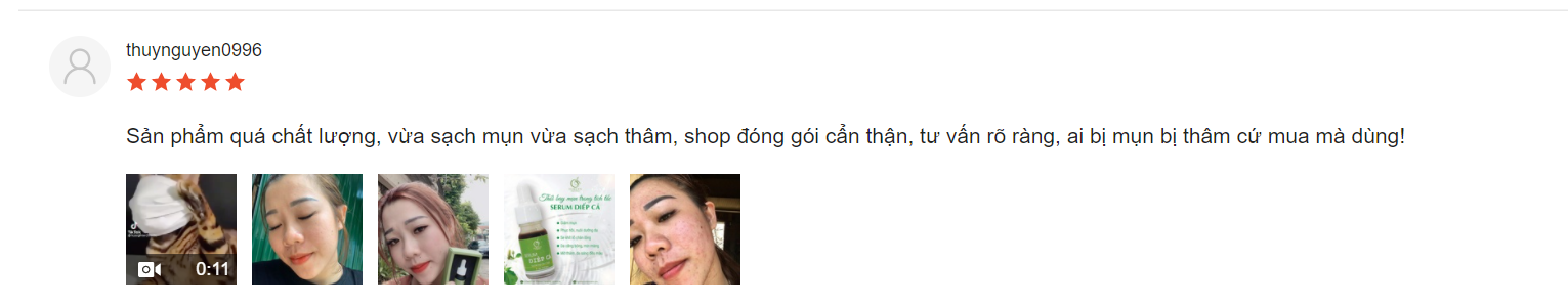 serum trị mụn diếp cá