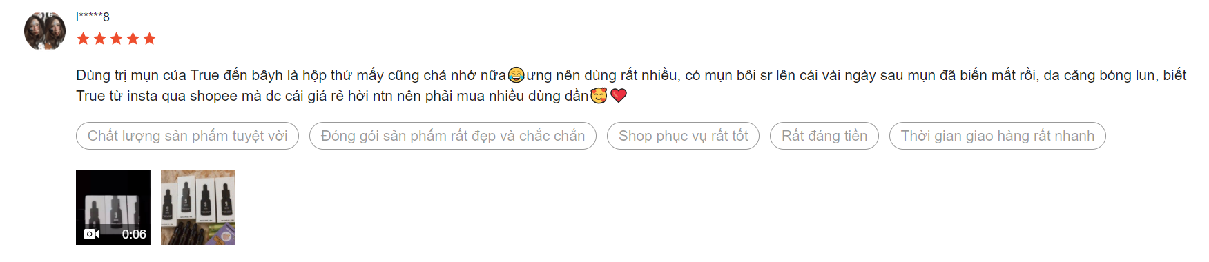 serum trị mụn 9days