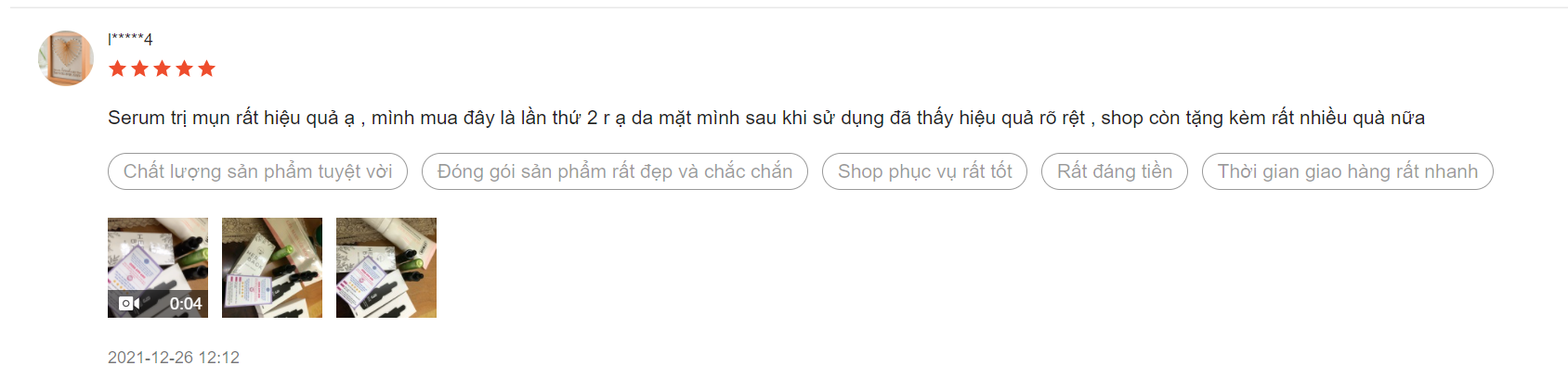 serum trị mụn 9days