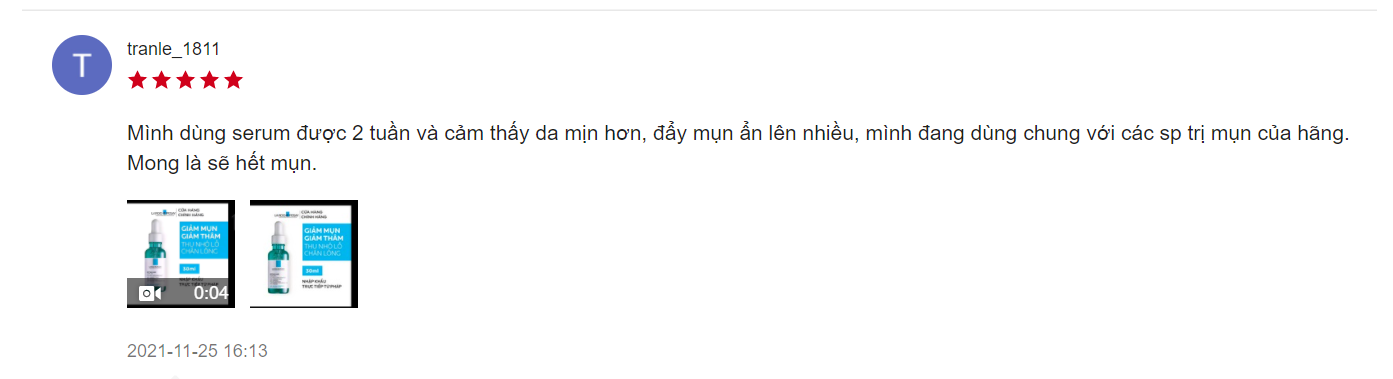 serum trị mụn La Roche Posay